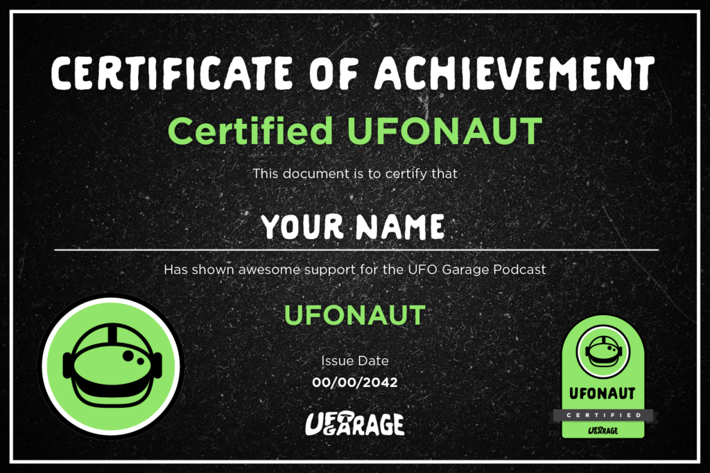 UFONAUT Certification